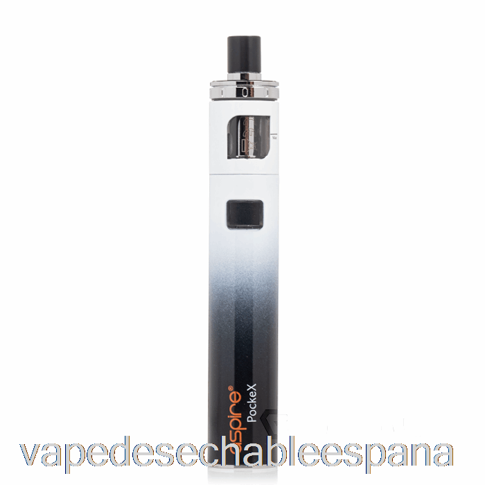 Vape Desechable España Aspire Pockex Aio Starter Kit [anni] Gradiente Negro/blanco